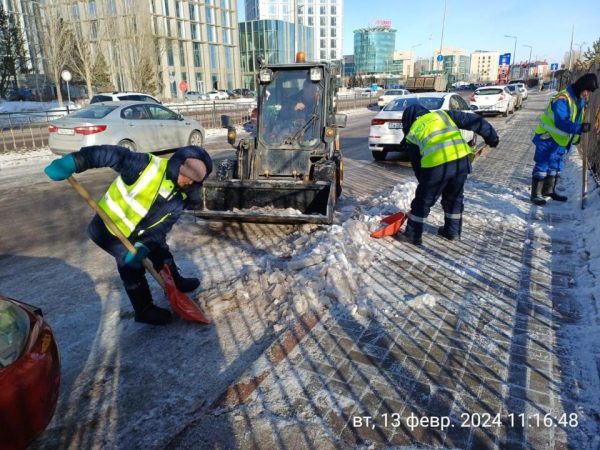 Обильный снег: больше месячной нормы осадков выпало в Астане