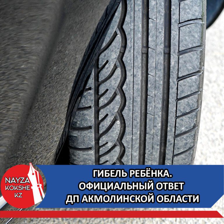 ГИБЕЛЬ РЕБЁНКА. ОФИЦИАЛЬНЫЙ ОТВЕТ ДП АКМОЛИНСКОЙ ОБЛАСТИ