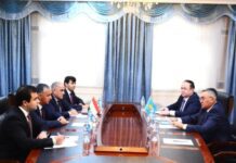 Казахстан и Таджикистан обсудили совместные шаги на глобальных площадках