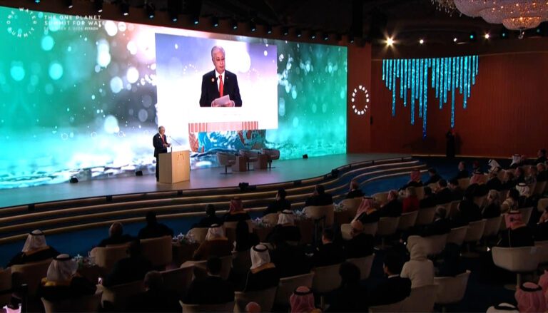 Глава государства принял участие в работе One Water Summit